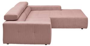 Ecksofa RENO Pink - Armlehne davorstehend rechts - Ecke davorstehend rechts