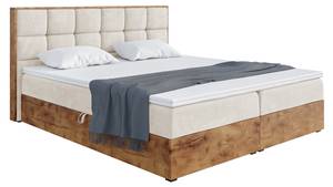 Boxspringbett Lofty 1 Creme - Breite: 129 cm - H4