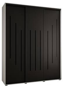 ARMOIRE À PORTES COULISSANTES DAVOS 8 Noir - Blanc - Largeur : 190 cm