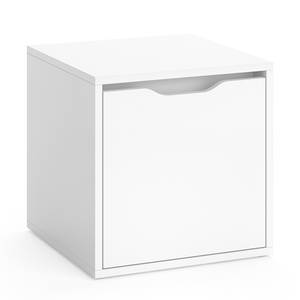 Coffre-siège Ruben blanc Blanc - Bois manufacturé - 40 x 40 x 40 cm