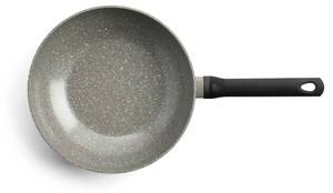 Wok-Pfanne Granite Ceramic Grau - Kunststoff - 2 x 13 x 28 cm