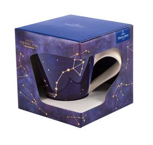 Tasse Skorpion NewWave Stars Blau - Weiß - Porzellan - 10 x 12 x 13 cm