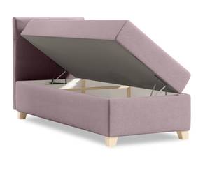 Einzelbett Boxspringbett Anter Mini Violett - Breite: 100 cm - Bettkasten links