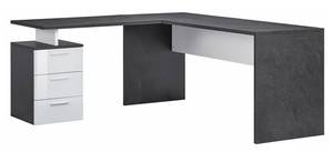 Schreibtisch Mark Weiß - Holzwerkstoff - 60 x 75 x 160 cm