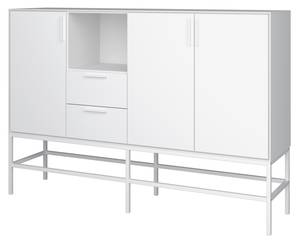 Sideboard Cris Weiß Weiß - Holz teilmassiv - 160 x 111 x 42 cm