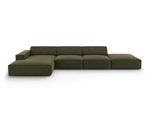 Ecksofa JODIE 5 Sitzplätze Grün