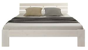 Bett mit Matratze 2263 Weiß - Massivholz - Holzart/Dekor - 144 x 66 x 204 cm
