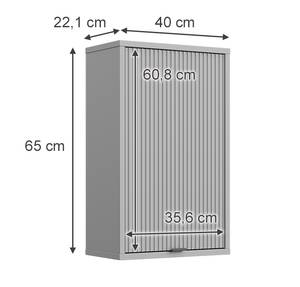 Hängeschrank Eliza Grau - Holzwerkstoff - 40 x 65 x 22 cm