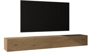 TV Lowboard Fernsehschrank02 Eiche Wotan Dekor - Tiefe: 240 cm