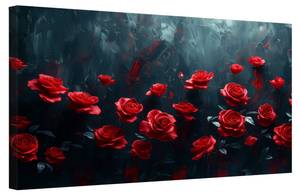 Bild Rose Blumen V 100 x 70 cm