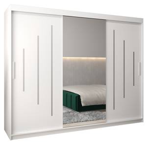 Armoire à portes coulissantes york 1 Blanc - Largeur : 250 cm - 3 portes