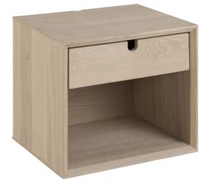 Table de chevet Cent Blanc - En partie en bois massif - 37 x 33 x 32 cm