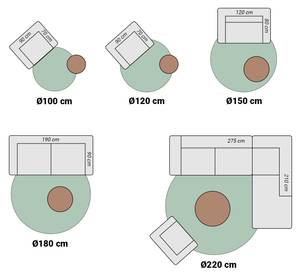 Teppich Skandinavisch R Lova Diamond 100 x 100 cm