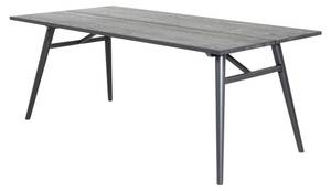 Table à manger SLEEK DT95 Noir - Bois manufacturé - Textile - 95 x 75 x 195 cm