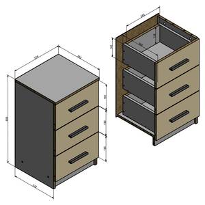 Nachtschrank Weiß für Boxspringbett Weiß