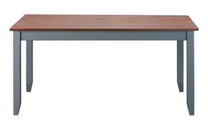 Table à manger Luzerna Gris - Bois massif - 160 x 75 x 90 cm