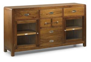 BUFFET AUS HOLZ BRAUN L 160 cm Braun - Holzwerkstoff - 160 x 85 x 40 cm