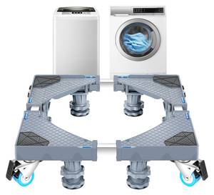 Waschmaschinen-Sockel Maisach Grau - Kunststoff - 75 x 13 x 75 cm