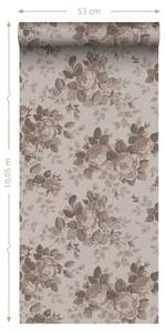 papier peint fleurs vintage 6965 Rose foncé