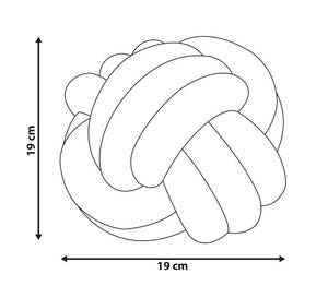 Dekokissen MALNI Senfgelb - Gelb - Durchmesser: 19 cm - Anzahl Teile im Set: 1