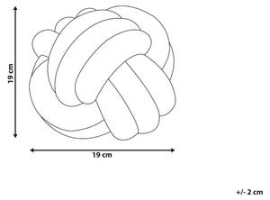 Dekokissen MALNI Cremeweiß - Weiß - Durchmesser: 19 cm - Anzahl Teile im Set: 1