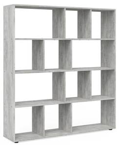 Etagère Pilar béton & 12 comparti Gris