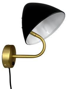 Wandlampe OULU Schwarz - Messing