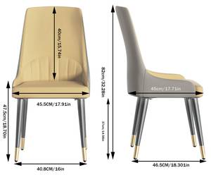 Chaise salle à manger Vita (lot de 2) Beige