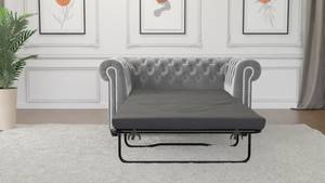 Sofa Karl, 2 sitzer, Chesterfield Grau