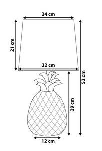 Kinderlampen PINEAPPLE Silber - Weiß