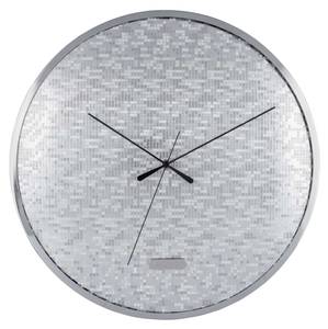 Horloge murale Disco D40cm Argenté