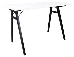 Schreibtisch Voel Weiß - Holz teilmassiv - 60 x 76 x 120 cm