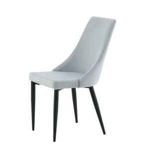 Chaise de salle à manger Leone lot de 2 Gris lumineux