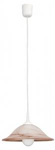 Lampe à suspension ALABASTRO Blanc - Matière plastique - Textile - 31 x 90 x 31 cm