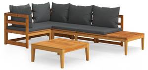 Garten-Lounge-Set (4-teilig) 3014466-4 Braun - Dunkelgrau - Grau