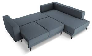 ausklappbares Ecksofa CARO 5 Sitzplätze Blau