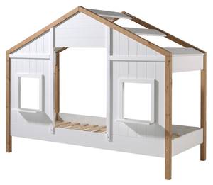 Lit cabane BABS HB005 Beige - Blanc