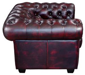 Fauteuil  BRENTON Rouge - Cuir véritable - 96 x 73 x 105 cm