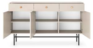 Sideboard DIVENOS Grau - Holzwerkstoff - 155 x 90 x 39 cm