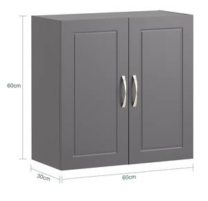 Hängeschrank FRG231-DG Grau - Breite: 60 cm