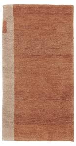 Tapis salon KOLAK Orange - Fourrure véritable - 65 x 20 x 125 cm