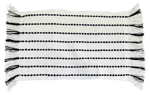 Kissenbezug Fringes+ Kissen, rechteckig Weiß - Textil - 50 x 13 x 30 cm