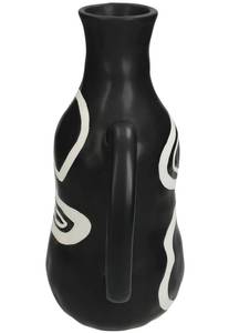 Vase Fine Schwarz - Keramik - 12 x 28 x 17 cm