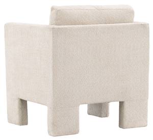 Ragusa fauteuil blanc. Blanc - En partie en bois massif - 80 x 87 x 74 cm