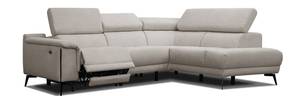 Relax-Ecksofa 3-Sitzer Matera Beige - Ecke davorstehend rechts - Longchair davorstehend rechts - Ottomane davorstehend rechts