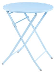 Table de jardin pliante Sande Bleu ciel - 62 x 62 cm