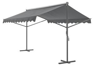 Store banne autoportant Selenizza Gris - Profondeur : 500 cm