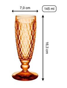 Sektglas Boston Coloured Orange - Fassungsvermögen: 0.15 L