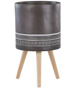 Cache-pot d'extérieur EVRETI Marron - Gris - Blanc - Métal - 39 x 68 x 39 cm