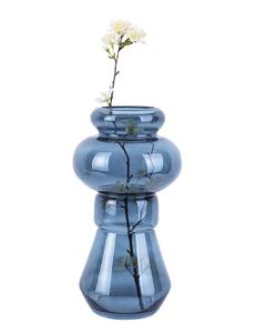 Vase Morgana Blau - Glas - 18 x 35 x 18 cm